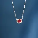 Collar Halo de Rubí